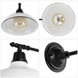 Wallace 12.25" Farmhouse Industrial Indoor/Outdoor Iron LED Victorian Arm Outdoor Sconce