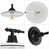 Bonner 12" Farmhouse Industrial Indoor/Outdoor Iron LED Victorian Arm Outdoor Sconce - JONATHAN Y