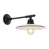Bonner 12" Farmhouse Industrial Indoor/Outdoor Iron LED Victorian Arm Outdoor Sconce - JONATHAN Y