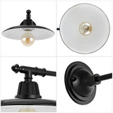 Bonner 12" Farmhouse Industrial Indoor/Outdoor Iron LED Victorian Arm Outdoor Sconce - JONATHAN Y