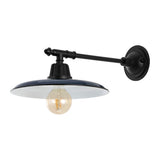 Bonner 12" Farmhouse Industrial Indoor/Outdoor Iron LED Victorian Arm Outdoor Sconce - JONATHAN Y