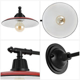 Bonner 12" Farmhouse Industrial Indoor/Outdoor Iron LED Victorian Arm Outdoor Sconce
