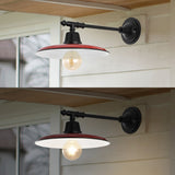 Bonner 12" Farmhouse Industrial Indoor/Outdoor Iron LED Victorian Arm Outdoor Sconce