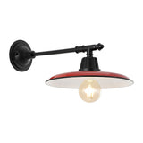 Bonner 12" Farmhouse Industrial Indoor/Outdoor Iron LED Victorian Arm Outdoor Sconce