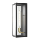 Berlin Iron/Glass Modern Industrial LED Outdoor Lantern - JONATHAN Y