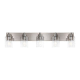 Irving Seeded Glass/Iron Modern Contemporary LED Vanity Light