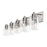 Irving Seeded Glass/Iron Modern Contemporary LED Vanity Light