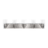 Irving Seeded Glass/Iron Modern Contemporary LED Vanity Light