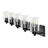 Irving Seeded Glass/Iron Modern Contemporary LED Vanity Light