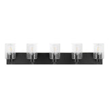 Irving Seeded Glass/Iron Modern Contemporary LED Vanity Light