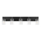 Irving Seeded Glass/Iron Modern Contemporary LED Vanity Light