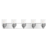 Irving Seeded Glass/Iron Modern Contemporary LED Vanity Light