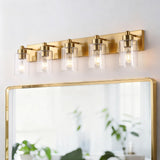 Irving Seeded Glass/Iron Modern Contemporary LED Vanity Light