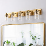 Irving Seeded Glass/Iron Modern Contemporary LED Vanity Light