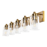 Irving Seeded Glass/Iron Modern Contemporary LED Vanity Light