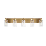 Irving Seeded Glass/Iron Modern Contemporary LED Vanity Light