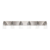 Irving Seeded Glass/Iron Modern Contemporary LED Vanity Light