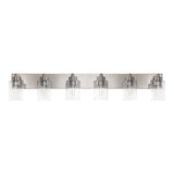 Irving Seeded Glass/Iron Modern Contemporary LED Vanity Light