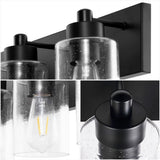 Irving Seeded Glass/Iron Modern Contemporary LED Vanity Light