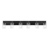 Irving Seeded Glass/Iron Modern Contemporary LED Vanity Light