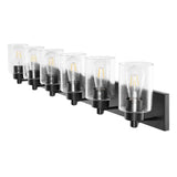 Irving Seeded Glass/Iron Modern Contemporary LED Vanity Light