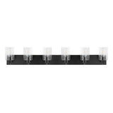 Irving Seeded Glass/Iron Modern Contemporary LED Vanity Light