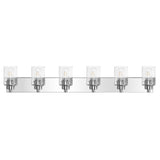 Irving Seeded Glass/Iron Modern Contemporary LED Vanity Light