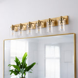 Irving Seeded Glass/Iron Modern Contemporary LED Vanity Light