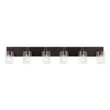 Irving Seeded Glass/Iron Modern Contemporary LED Vanity Light