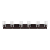 Irving Seeded Glass/Iron Modern Contemporary LED Vanity Light
