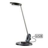 Dixon 18.5" Aluminum Contemporary Minimalist Adjustable Dimmable USB Charging LED Task Lamp - JONATHAN Y
