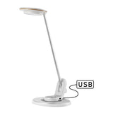 Dixon 18.5" Aluminum Contemporary Minimalist Adjustable Dimmable USB Charging LED Task Lamp - JONATHAN Y