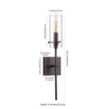 Cato Bohemian Farmhouse Iron/Glass LED Vanity - JONATHAN Y