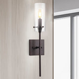 Cato Bohemian Farmhouse Iron/Glass LED Vanity - JONATHAN Y