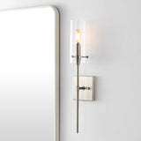 Cato Bohemian Farmhouse Iron/Glass LED Vanity - JONATHAN Y