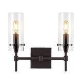 Cato Bohemian Farmhouse Iron/Glass LED Vanity - JONATHAN Y