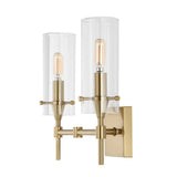 Cato Bohemian Farmhouse Iron/Glass LED Vanity
