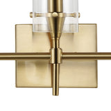 Cato Bohemian Farmhouse Iron/Glass LED Vanity