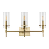Cato Bohemian Farmhouse Iron/Glass LED Vanity
