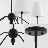 Skylar 32" 5-Light Classic Minimalist Iron Inverted Gourd LED Chandelier