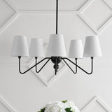 Skylar 32" 5-Light Classic Minimalist Iron Inverted Gourd LED Chandelier