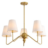 Skylar 32" 5-Light Classic Minimalist Iron Inverted Gourd LED Chandelier