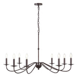 Wicklow 34.75" Bohemian Farmhouse Iron LED Chandelier