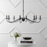 Wicklow 34.75" Bohemian Farmhouse Iron LED Chandelier