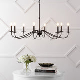 Wicklow 34.75" Bohemian Farmhouse Iron LED Chandelier