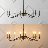 Wicklow 34.75" Bohemian Farmhouse Iron LED Chandelier