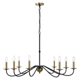 Wicklow 34.75" Bohemian Farmhouse Iron LED Chandelier