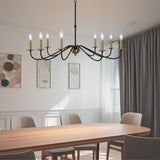 Wicklow 34.75" Bohemian Farmhouse Iron LED Chandelier