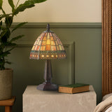 Carter Tiffany Style 12" LED Table Lamp - JONATHAN Y