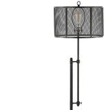 Noah 64.5" Modern Industrial Iron Height-Adjustable LED Floor Lamp - JONATHAN Y